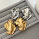 Metal chunky earrings