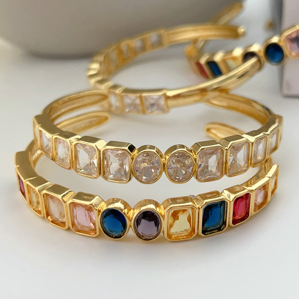 Chunky zircon cuff