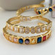 Chunky zircon cuff