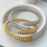 Pave zircon fashion cuff