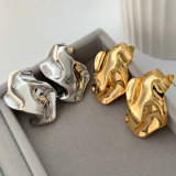 Metal chunky earrings