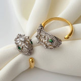 Pave tiger ring