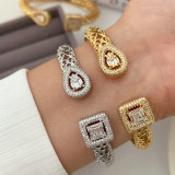 Pave fashion zircon bangle