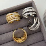 Pave zircon chunky ring