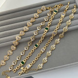 Pave zircon clover star bracelet