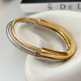 Pave locker bracelet
