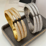 Pave chunky zircon cuff