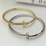 Pave t shape cuff