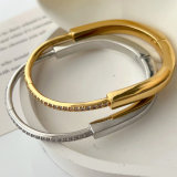 Pave locker bracelet