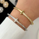 Pave t shape cuff