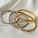 Pave nail bracelet