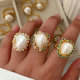 Fresh water pearl ring