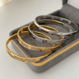 Pave nail bracelet