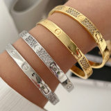 Pave nail bracelet