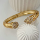 Pave fashion zircon cuff