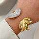 Pave butterfly cuff