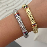 Pave colorful cuff