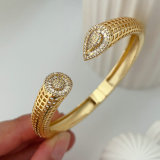 Pave fashion zircon cuff