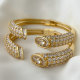 Pave zircon fashion bangle