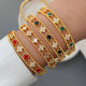 Pave clover cuff