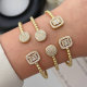 Pave beaded cuff