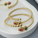 Pave beaded cuff