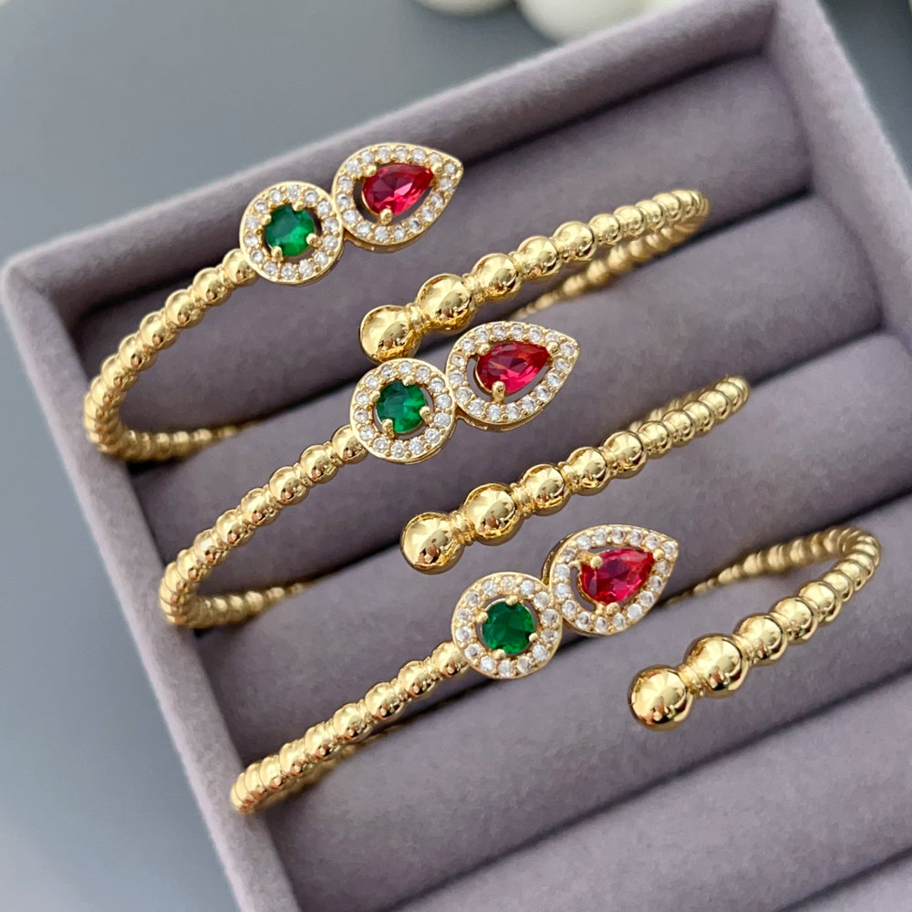 Pave beaded cuff