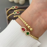 Pave beaded cuff