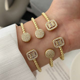 Pave beaded cuff