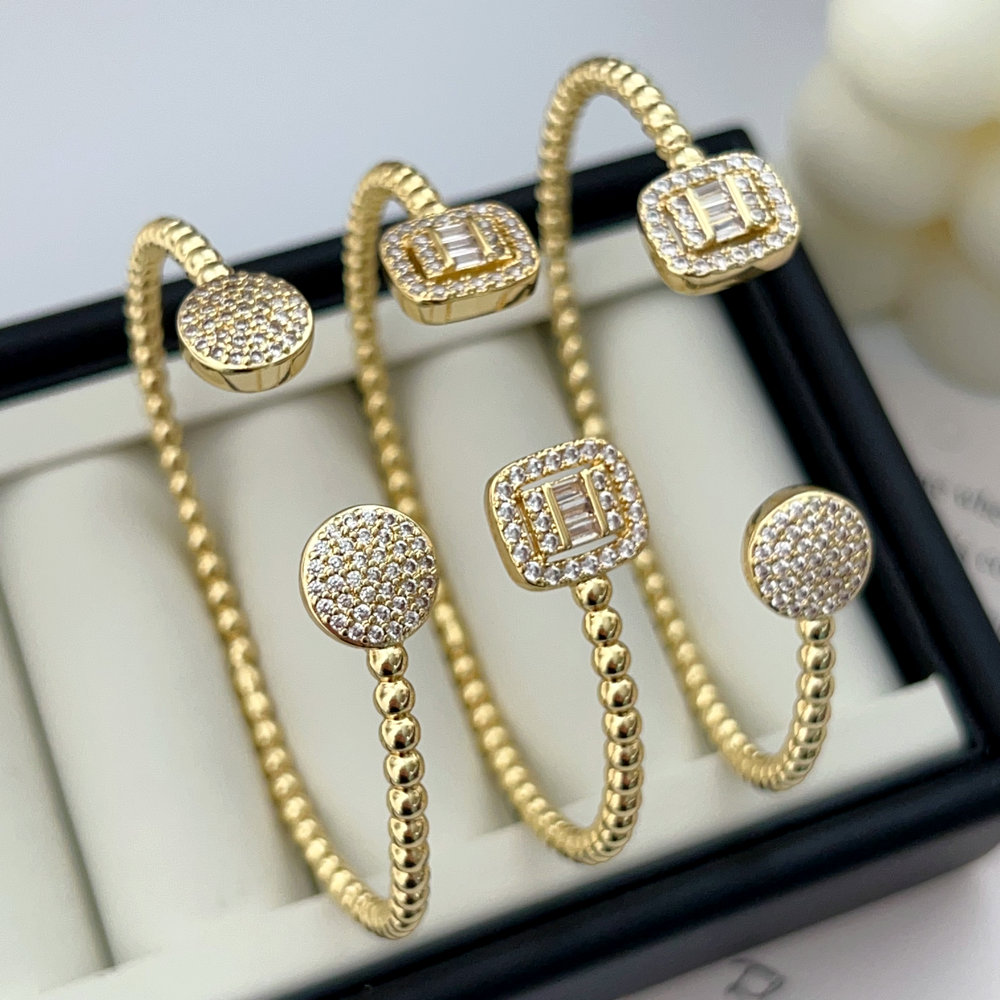Pave beaded cuff