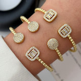 Pave beaded cuff