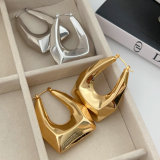 Metal chunky earrings