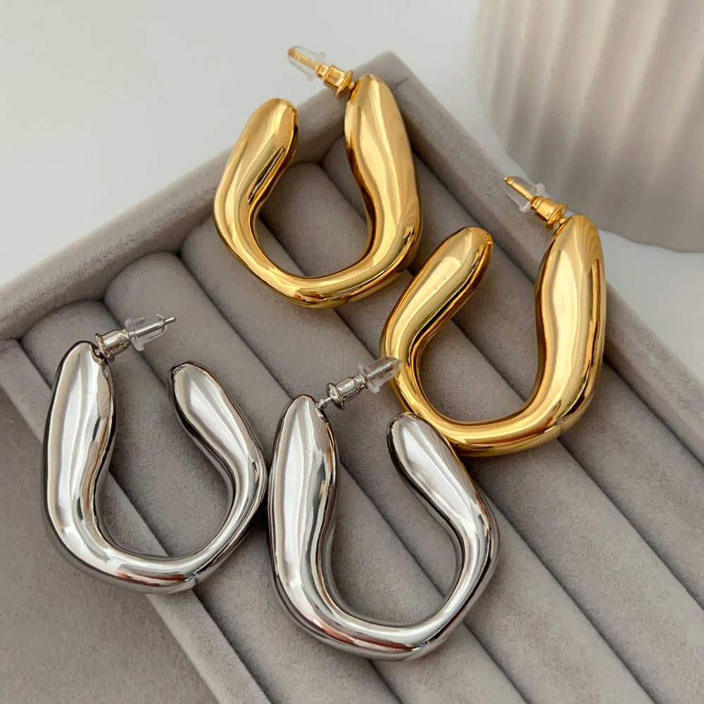 Metal fashion earrings