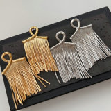 Chain tassel earrings