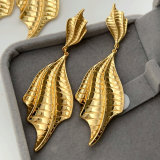 Mermaid tail shaped earrings