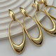 Fashion metal water drop earrings