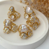 Fresh water pearl ring