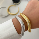 Pave wave bracelet
