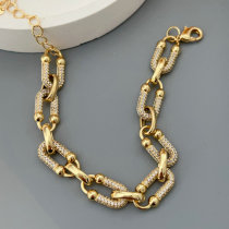 Pave pin bracelet