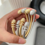 Pave fashion bangle