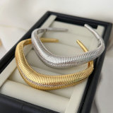 Pave wave bracelet