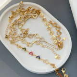 Pave heart bracelet