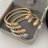 Pave fashion bangle