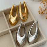 Metal chunky earrings