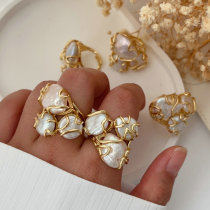 Fresh water pearl ring