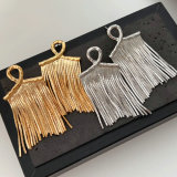Chain tassel earrings
