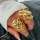 Metal lion ring