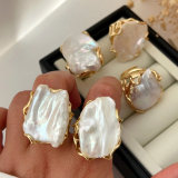 Fresh water pearl ring