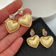 Metal heart earrings