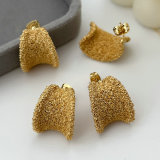Scrub fan earrings